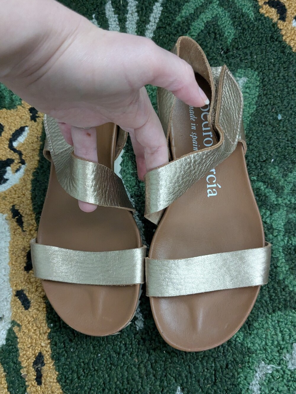Pedro Garcia Jedda Metallic Asymmetrical Sandal Size 36 - Picture 3 of 13